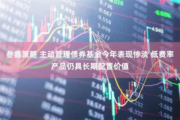 叁鑫策略 主动管理债券基金今年表现惨淡 低费率产品仍具长期配置价值