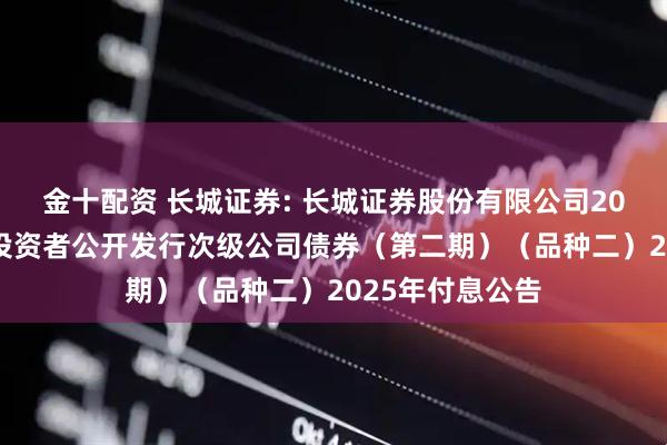 金十配资 长城证券: 长城证券股份有限公司2024年面向专业投资者公开发行次级公司债券（第二期）（品种二）2025年付息公告